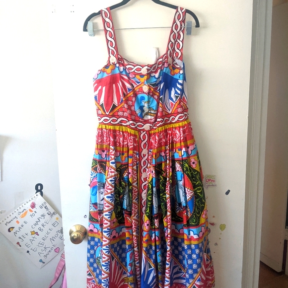 Dolce Gabbana below the knee length dress size M/L - Picture 5 of 5